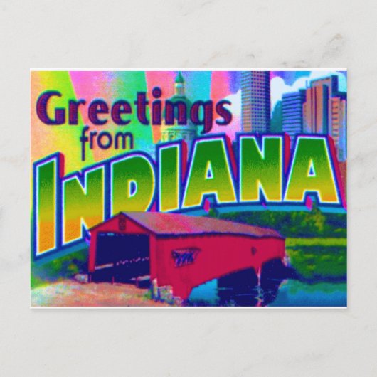 Carte postale Indiana (Devant)