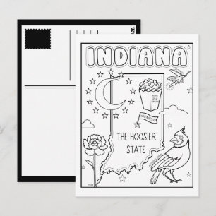 Carte Postale indiana colore moi collage