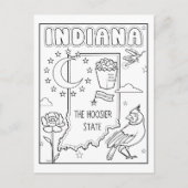 Carte Postale indiana colore moi collage (Devant)