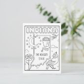 Carte Postale indiana colore moi collage (Debout devant)