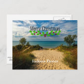 Carte Postale Indiana Dunes, lac Michigan,  (Devant / Derrière)