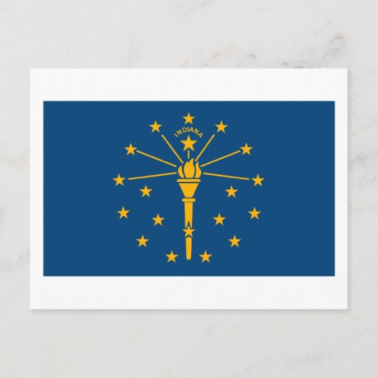 Carte postale Indiana Flag (Devant)