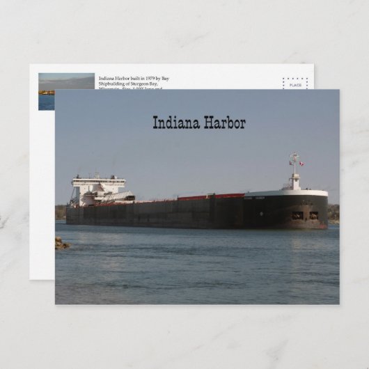 Carte postale Indiana Harbour (Devant / Derrière)