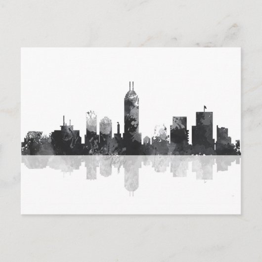 CARTE POSTALE INDIANA, INDIANAPOLIS SKYLINE (Devant)