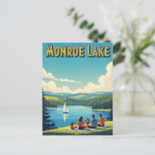 Carte Postale Indiana Monroe Lake Travel (Debout devant)