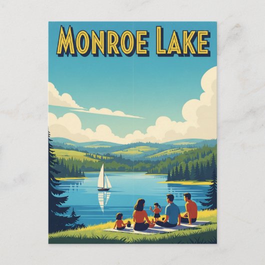 Carte Postale Indiana Monroe Lake Travel (Devant)
