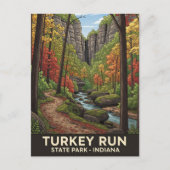 Carte Postale Indiana Turkey Run State Park Travel (Devant)