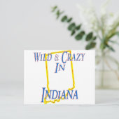 Carte Postale Indiana - Wild & Crazy (Debout devant)