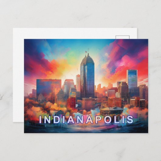 Carte Postale Indianapolis (Devant / Derrière)