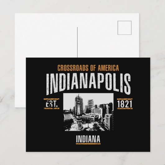 Carte Postale Indianapolis (Devant / Derrière)