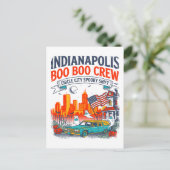 Carte Postale Indianapolis Circle City Spooky Shift Retro (Debout devant)