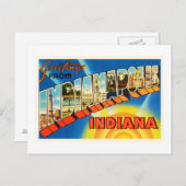 Carte Postale Indianapolis Indiana EN Souvenir Vintage voyage (Devant / Derrière)