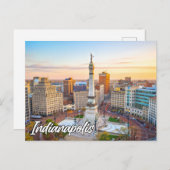 Carte Postale Indianapolis, Indiana, États-Unis (Devant / Derrière)