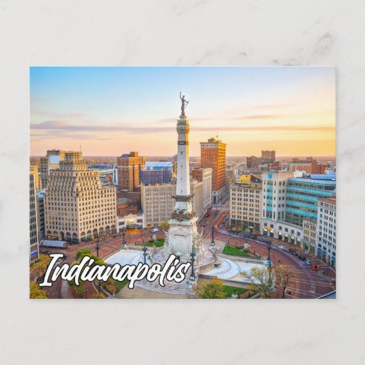 Carte Postale Indianapolis, Indiana, États-Unis (Devant)