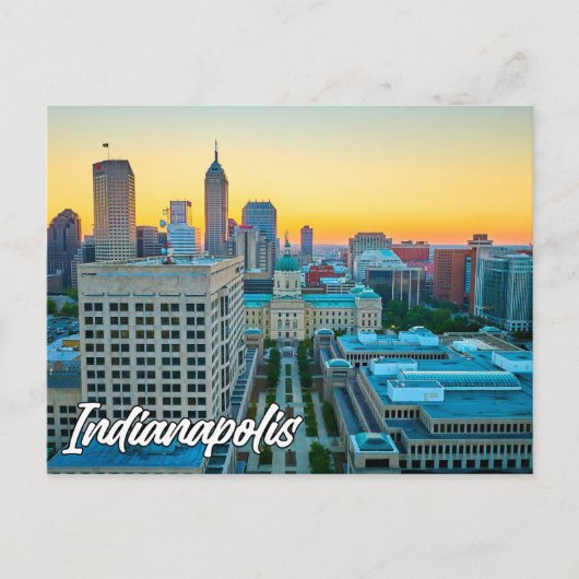 Carte Postale Indianapolis, Indiana, États-Unis (Devant)