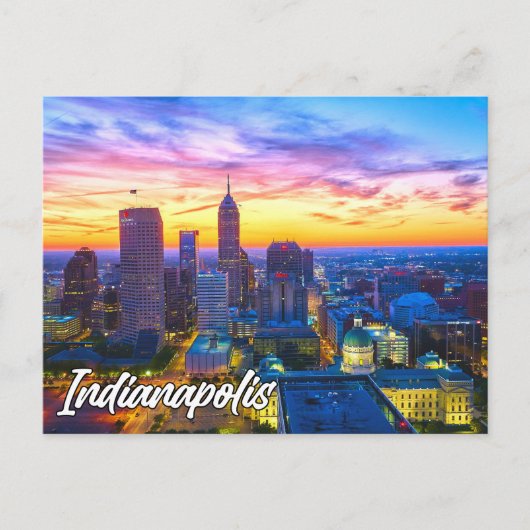 Carte Postale Indianapolis, Indiana, États-Unis (Devant)
