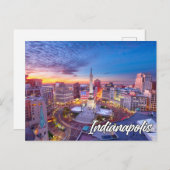 Carte Postale Indianapolis, Indiana, États-Unis (Devant / Derrière)