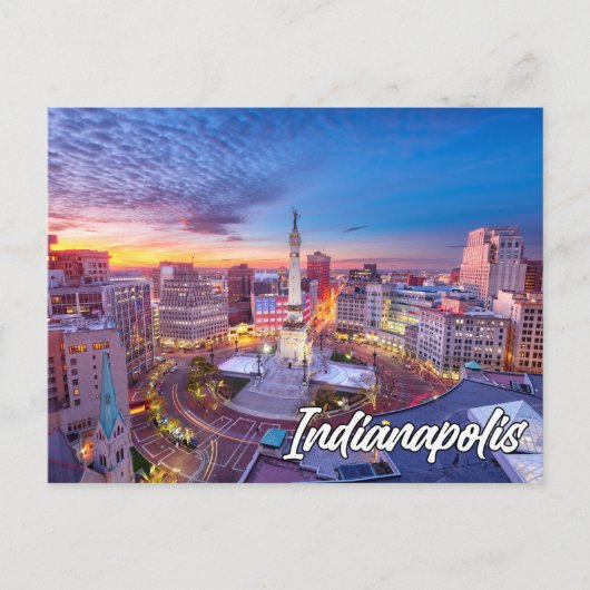 Carte Postale Indianapolis, Indiana, États-Unis (Devant)