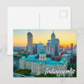 Carte Postale Indianapolis, Indiana, États-Unis (Devant / Derrière)