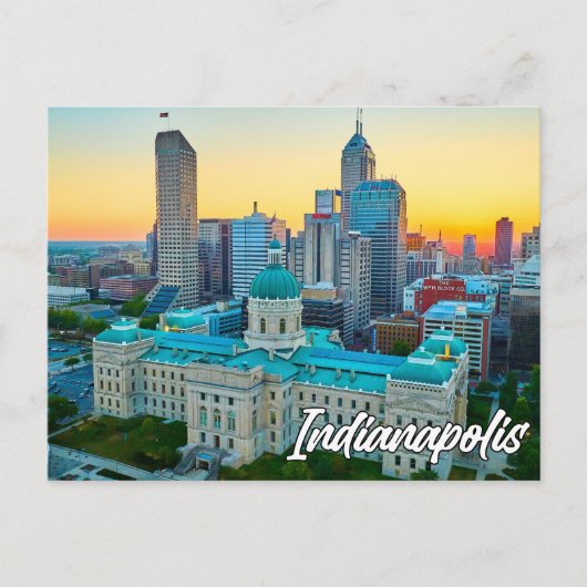 Carte Postale Indianapolis, Indiana, États-Unis (Devant)