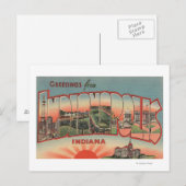 Carte Postale Indianapolis, Indiana - Scènes de grandes lettres  (Devant / Derrière)