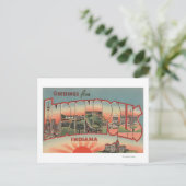 Carte Postale Indianapolis, Indiana - Scènes de grandes lettres  (Debout devant)