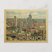 Carte postale Indianapolis Vintage voyage Indiana
