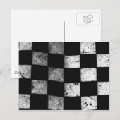 Carte Postale Indicateur À damiers (Devant / Derrière)