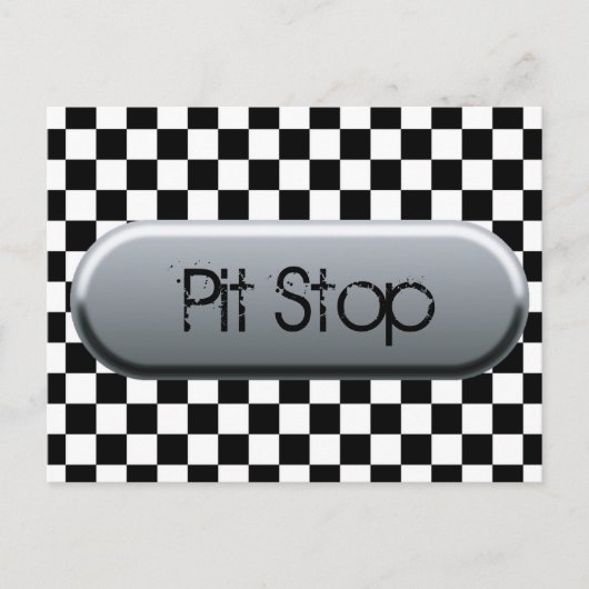 Carte Postale Indicateur À damiers (Devant)