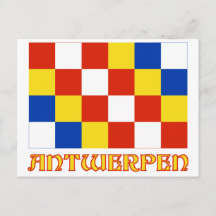 Carte Postale Indicateur Anvers avec nom