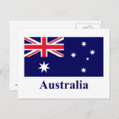Carte Postale Indicateur Australie avec nom (Devant / Derrière)