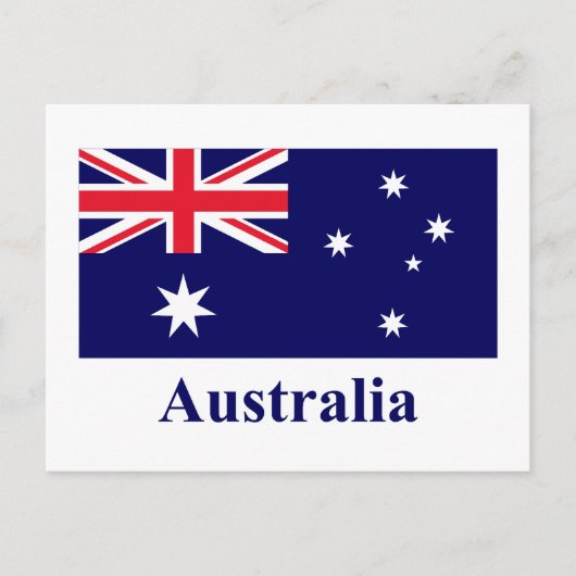 Carte Postale Indicateur Australie avec nom (Devant)