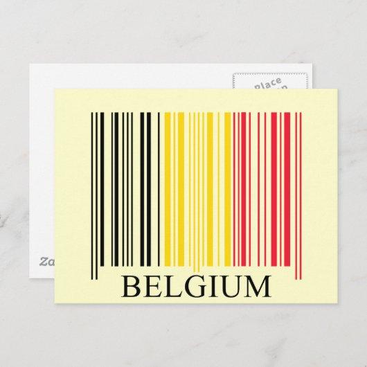 Carte Postale Indicateur Barcode Belgique (Devant / Derrière)