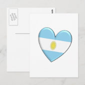 Carte Postale Indicateur cardiaque de l'Argentine (Devant / Derrière)