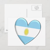 Carte Postale Indicateur cardiaque de l'Argentine (Devant / Derrière)