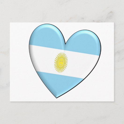 Carte Postale Indicateur cardiaque de l'Argentine (Devant)