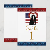 Carte Postale Indicateur Coeur patriotique Mariage Tableau Numér (Devant / Derrière)