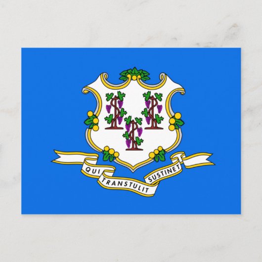Carte Postale Indicateur Connecticut (Devant)