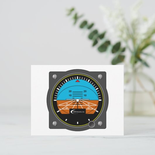 Carte Postale Indicateur d'attitude (Debout devant)