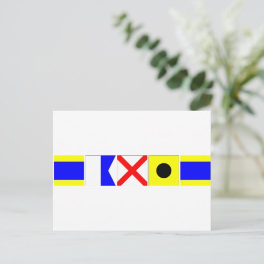 Carte Postale Indicateur de code David (Debout devant)