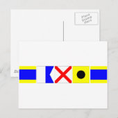 Carte Postale Indicateur de code David (Devant / Derrière)