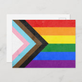 Carte Postale Indicateur de fierté d'avancement (Devant / Derrière)