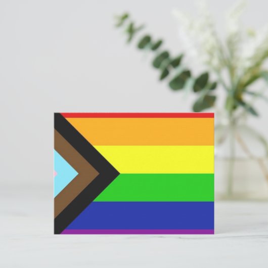 Carte Postale Indicateur de fierté d'avancement (Debout devant)