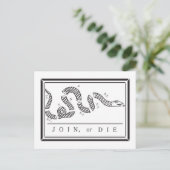 Carte Postale Indicateur de joindre ou de mourir (Debout devant)