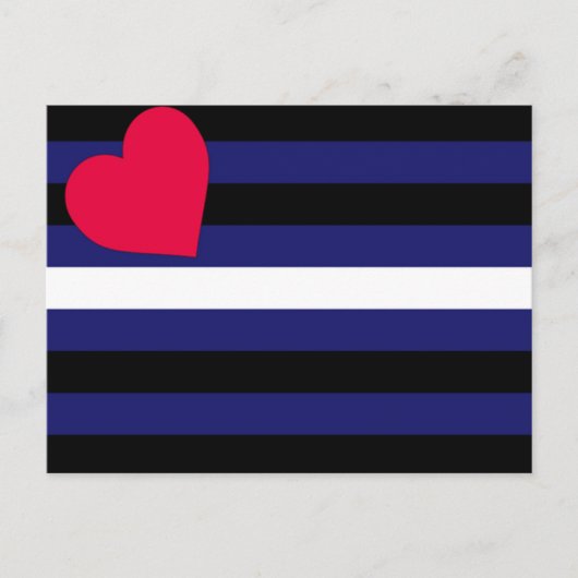 Carte Postale Indicateur de la fierté en cuir de base (Devant)