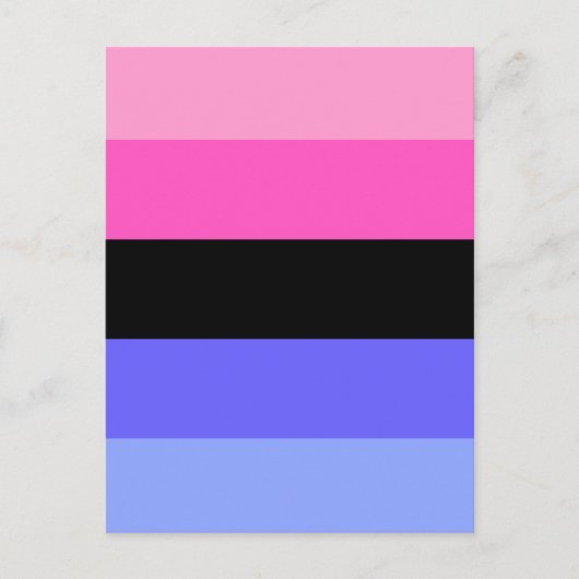 Carte Postale Indicateur de la fierté omnisexuelle (Devant)