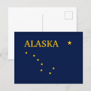Carte Postale Indicateur de l'état de l'Alaska