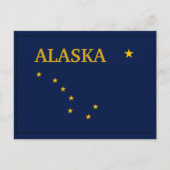 Carte Postale Indicateur de l'état de l'Alaska (Devant)