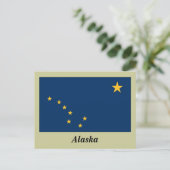 Carte Postale Indicateur de l'état de l'Alaska (Debout devant)
