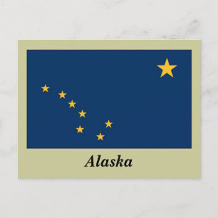 Carte Postale Indicateur de l'état de l'Alaska